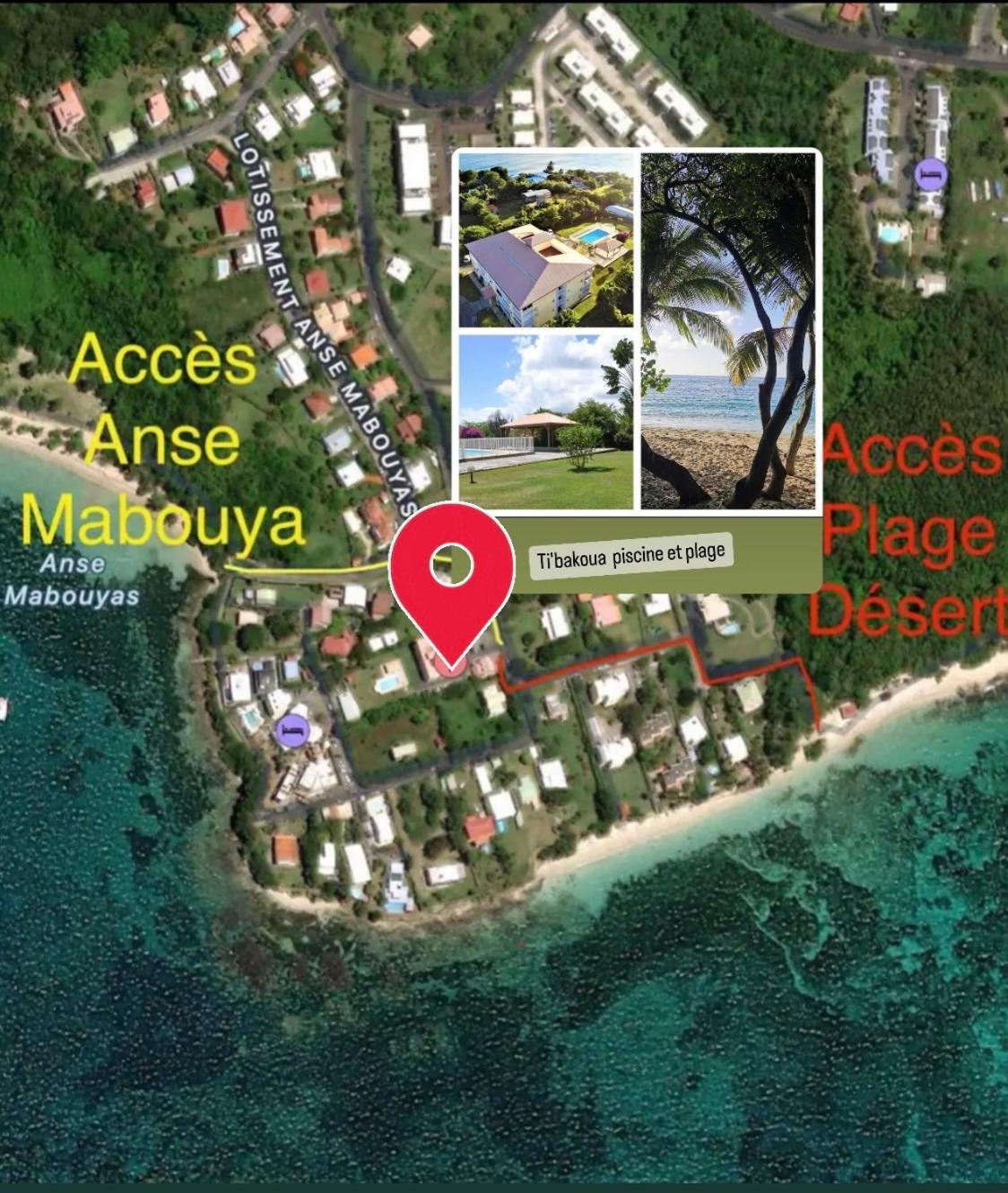 Ti'Bakoua A Sainte-Luce Plage Et Piscine Eksteriør billede
